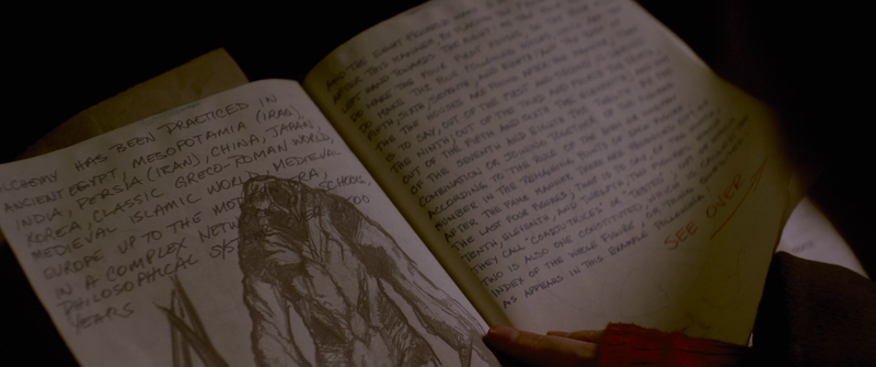 Someone was paid to write all this stuff out... interestingly the creature is from the original game....